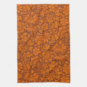 Esthetische vintage all-over bloemendruk theedoek (Verticaal)