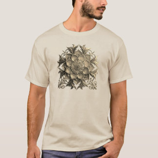 Esthetische vintage bloemrijke mandala sierlijke T T-shirt