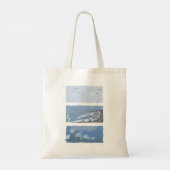 esthetische vintage boodschappentas tote bag (Achterkant)