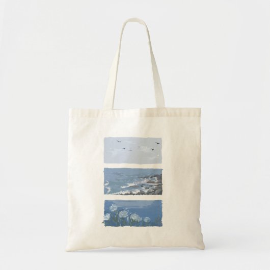 esthetische vintage boodschappentas tote bag (Voorkant)