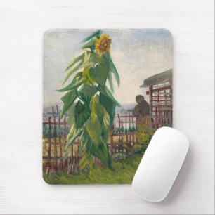 Esthetische Vintage Kunst Van Gogh Zonnebloem Tuin Muismat