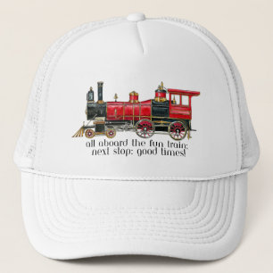 Esthetische vintage trein baseballpet trucker pet