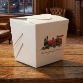 Esthetische vintage trein favor box bedankdoosjes