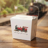 Esthetische vintage trein favor box bedankdoosjes
