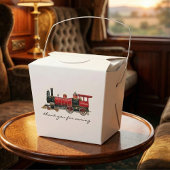 Esthetische vintage trein favor box bedankdoosjes