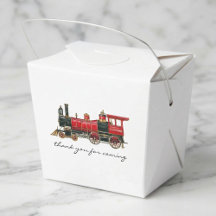 Esthetische vintage trein favor box
