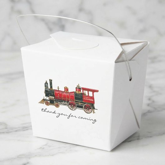 Esthetische vintage trein favor box bedankdoosjes