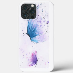 Esthetische vlinder aquarel iPhone Case