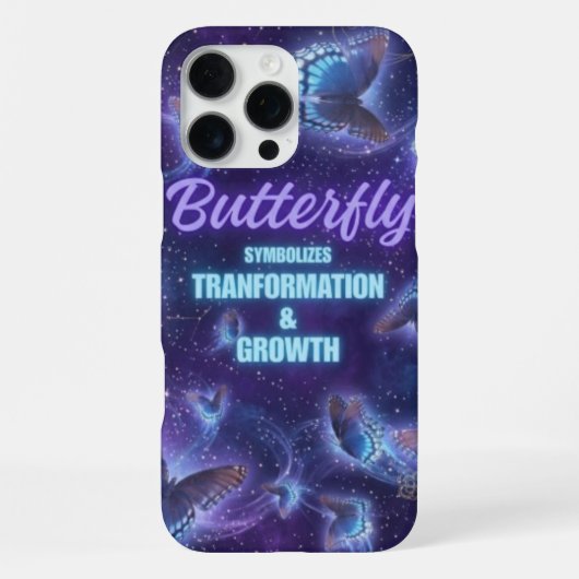 Esthetische Vlindertransformatie en Groei  iPhone Hoesje (Achterkant)