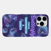 Esthetische Vlindertransformatie en Groei  iPhone Hoesje (Achterkant horizontaal)