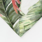 Esthetische vogels fleece deken (Hoek)