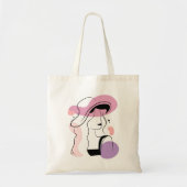 Esthetische Vrouw Illustratie - Canvas tas (Voorkant)