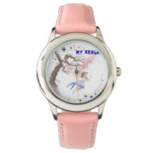 Esthetische waterverf fee mijn rijk meisjes roze h