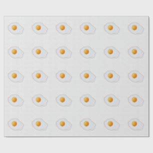 Esthetische Waterverf Gebakken Ei Minimalistische Cadeaupapier