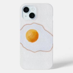 Esthetische Waterverf Gebakken Ei Minimalistische iPhone 15 Case