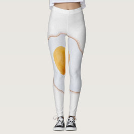 Esthetische Waterverf Gebakken Ei Minimalistische  Leggings