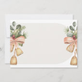 Esthetische Waterverf Kerst Baby shower Kaart (Achterkant)