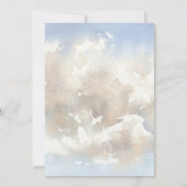 Esthetische waterverf natuur landschap bruiloft kaart (Achterkant)