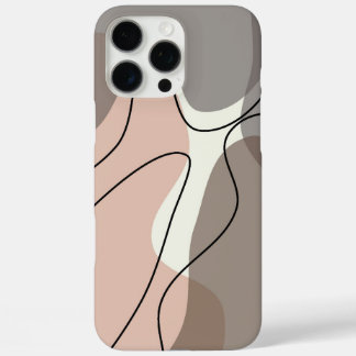 Esthetische Wavy Abstracte Art Neutral Telefoonhoe iPhone 16 Pro Max Hoesje