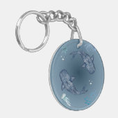 "Esthetische Whale Acryl Sleutelhanger" Sleutelhanger (Voorkant Links)