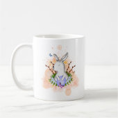 Esthetische Whimsy Charm Waterverf Bunny Egg Paste Koffiemok (Links)