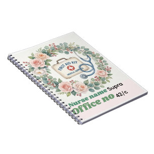 Esthetische Wilde Bloem & Eerste Hulp Doos Kunst Notitieboek