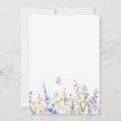 Esthetische wilde bloemen kaart (Achterkant)