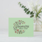 Esthetische Wilde Bloemenkrans Briefkaart (Staand voorkant)