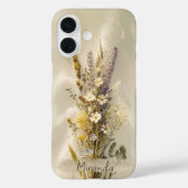  Esthetische Wildflowers Custom Name Case-Mate iPhone Case