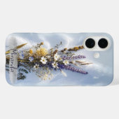 Esthetische Wildflowers Custom Name Case-Mate iPhone Case (Achterkant (horizontaal))