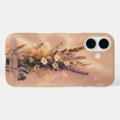  Esthetische Wildflowers Custom Name Case-Mate iPhone Case (Achterkant (horizontaal))