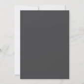 Esthetische witte grijze bloem bloei graduatie kaart (Achterkant)