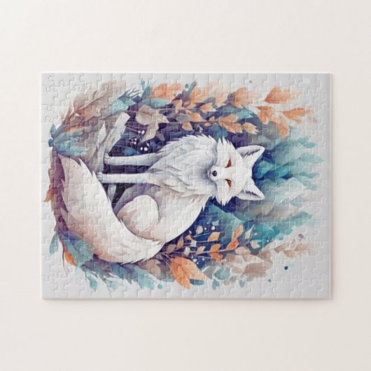 esthetische witte vos legpuzzel (Horizontaal)