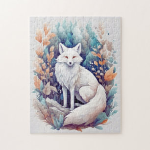 esthetische witte vos legpuzzel