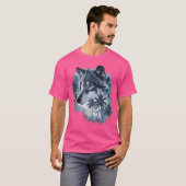 Esthetische wolf met handpalmen I Wolf T-shirt (Voorkant volledig)