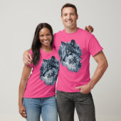 Esthetische wolf met handpalmen I Wolf T-shirt (Unisex)