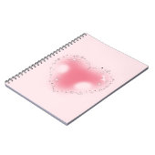 Esthetische Y2K Roze Hart Notitieboek (Linkerzijde)