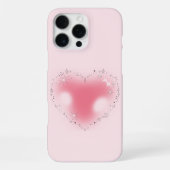 Esthetische Y2K  Roze Hart Telefoonhoes iPhone Hoesje (Achterkant)