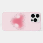 Esthetische Y2K  Roze Hart Telefoonhoes iPhone Hoesje (Achterkant horizontaal)