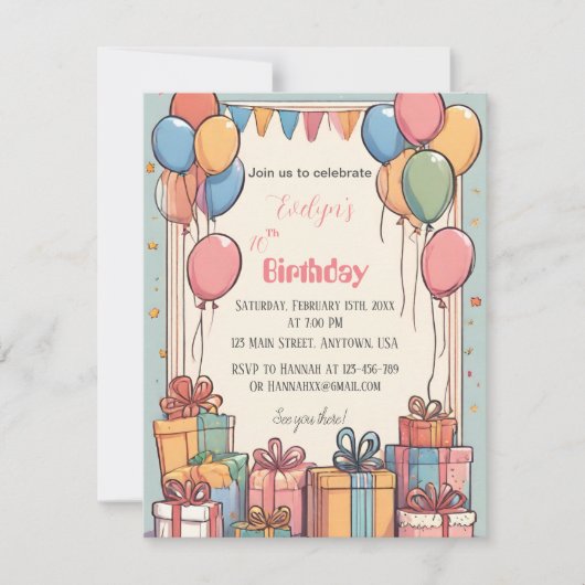 Esthetische zachte kleuren save the date (Voorkant)