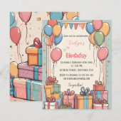 Esthetische zachte kleuren save the date (Voorkant / Achterkant)