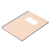Esthetische zachte pastel effen kleur compositie notitieboek (Linkerzijde)