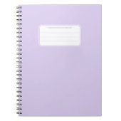 Esthetische zachte pastel effen kleur compositie notitieboek (Voorkant)