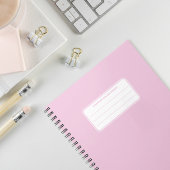 Esthetische zachte pastel effen kleur compositie notitieboek