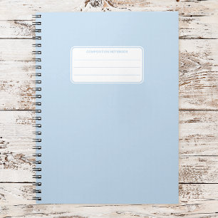 Esthetische zachte pastel effen kleur compositie notitieboek