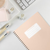 Esthetische zachte pastel effen kleur compositie notitieboek
