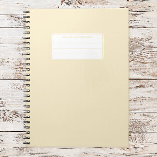 Esthetische zachte pastel effen kleur compositie notitieboek