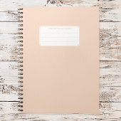 Esthetische zachte pastel effen kleur compositie notitieboek