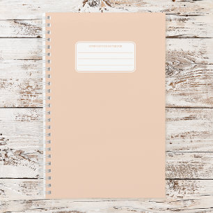 Esthetische zachte pastel effen kleur compositie notitieboek