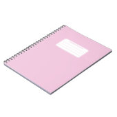 Esthetische zachte pastel effen kleur compositie notitieboek (Linkerzijde)